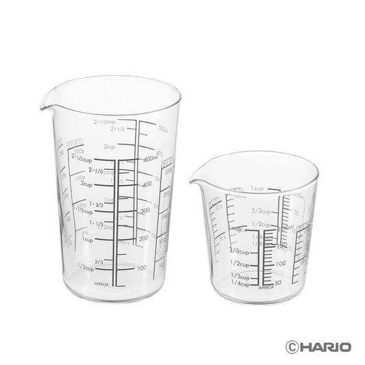 耐熱ガラス製メジャーカップ2個セット