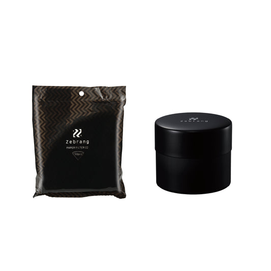 ゼブラン コーヒーキャニスター50G&ペーパーフィルター02セット