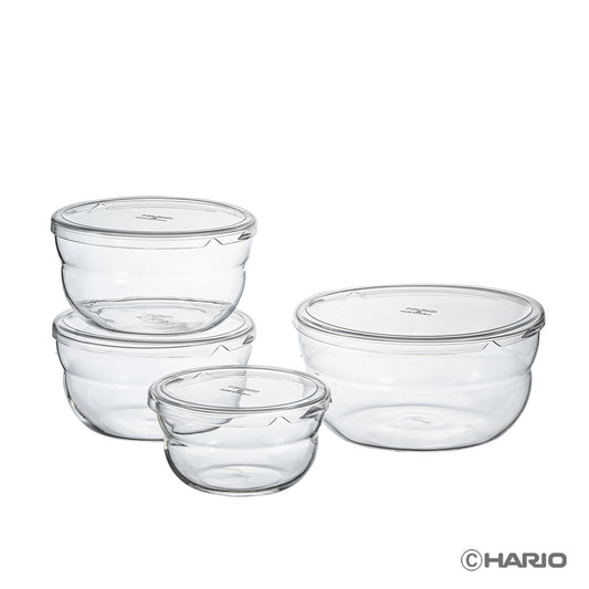 ボウルップ 耐熱ガラス保存ボウル　4個セット