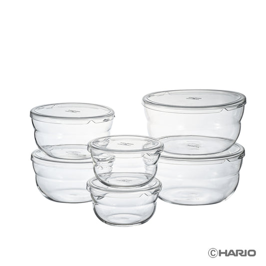 ボウルップ 耐熱ガラス保存ボウル　6個セット