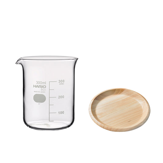 ビーカーの穴あき鉢