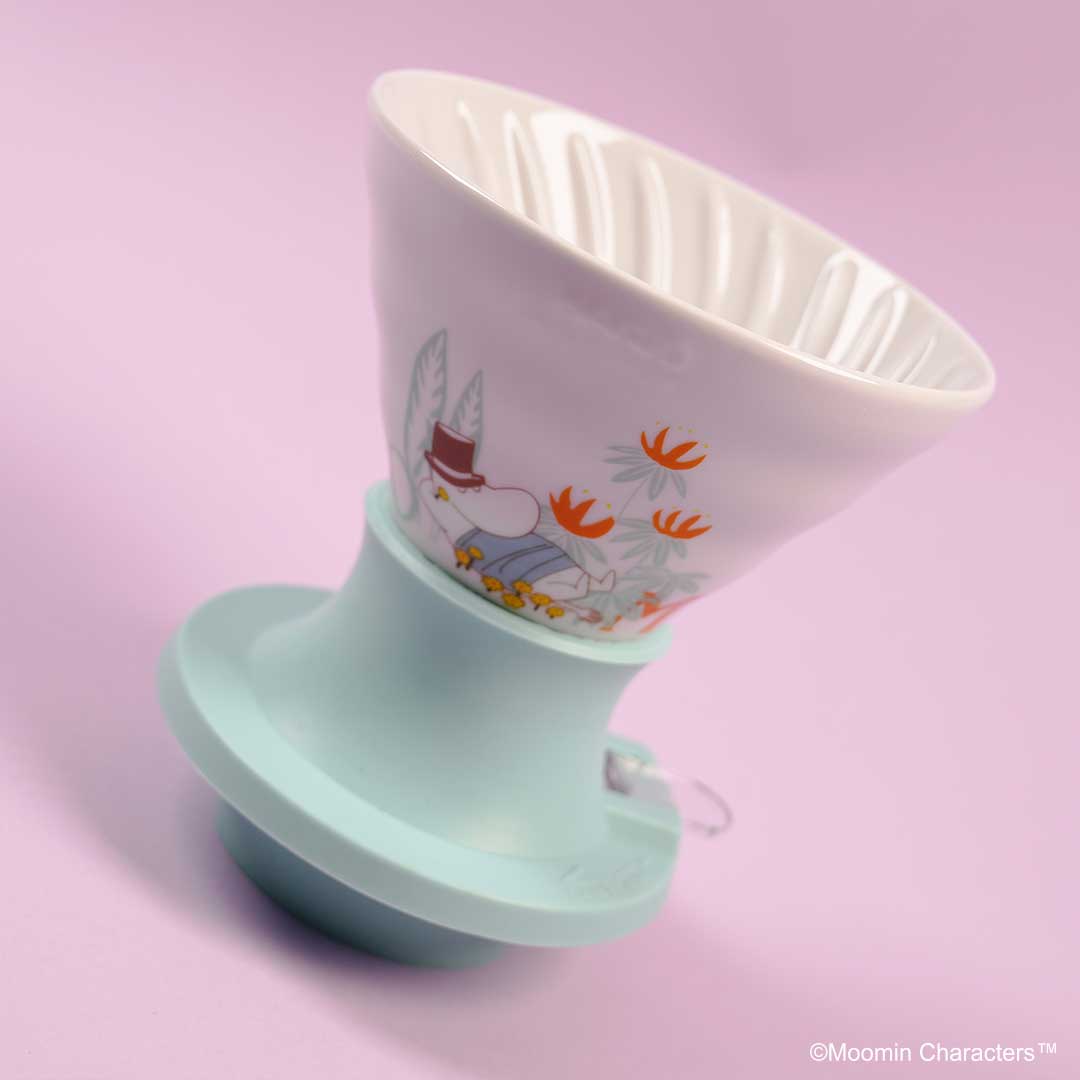 MOOMIN×HARIO Ceramic Immersion Coffee Dripper SWITCH mint blue