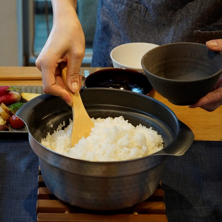 フタがガラスのIH対応ご飯釜雪平